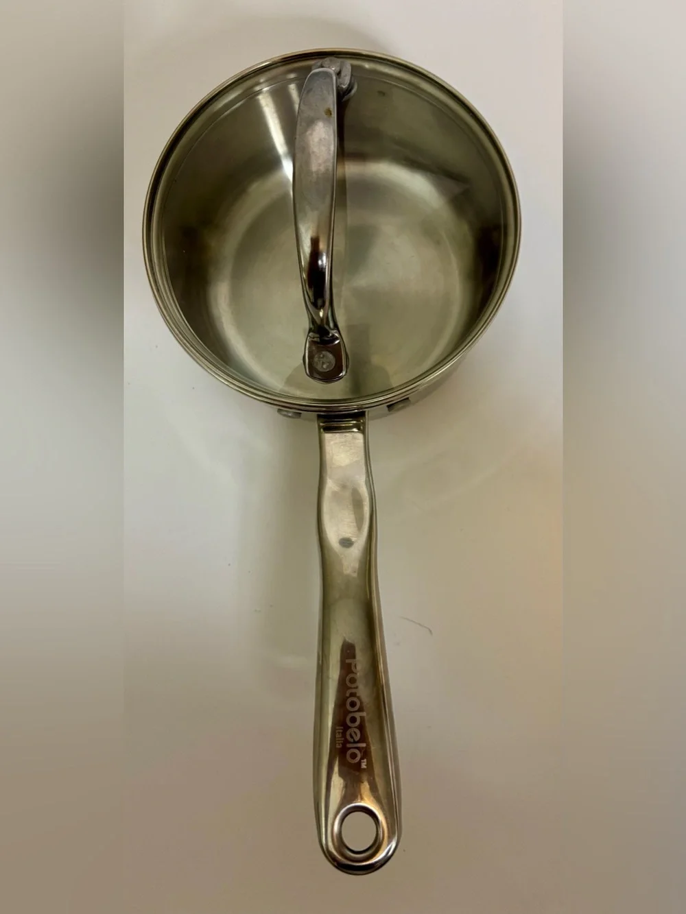 Stainless Steel 1 Qt Saucepan copper bottom with Lid Italian made